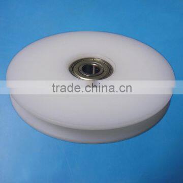 OEM Custom Drawing Sheave Pulleys Injection Molding Type UHMWPE Plastic Pulley Wheels photo-2