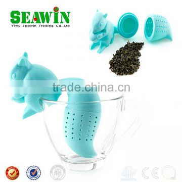 colorful squirrel tea strainer silicone squirrel infuser teabag