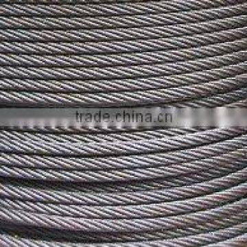 Ungalvanized/Bright steel wire rope