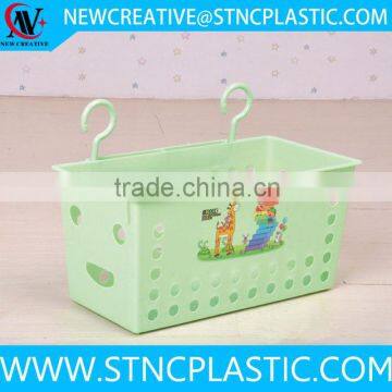 cartoon style plastic hanging basket with two hooks