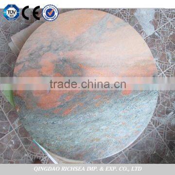 Chinese Credible Supplier An Evening Red Coffee Marble Table Tops