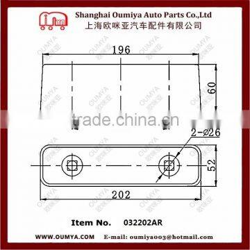 Shock Absorbing Damper, Anti Vibration Rubber Bumper, Adjustable Pad 032202AR photo-2