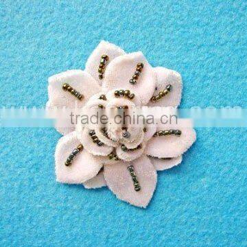 Velvet Fabric Flower brooch pin WBR-070