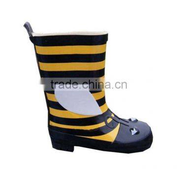 cute bee shaped kids rain boots,durable safe wellies children,best price supplier rain footwear