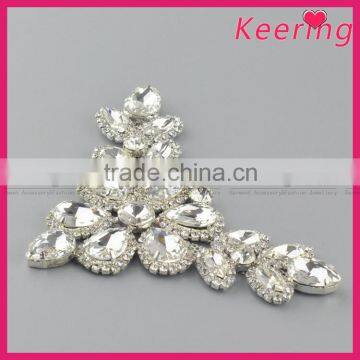 Wholesale New Glass Embellishment With Silver Chain on Back WRE-254 photo-4