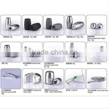 Wholesale high quality fishing lead sinkers for fishing net