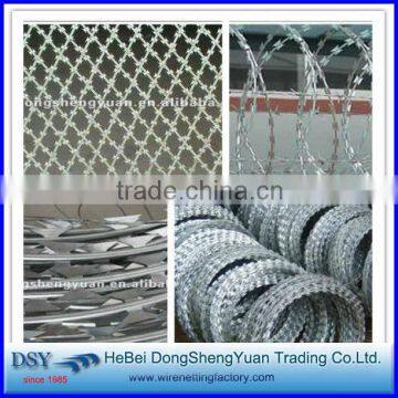 Anping Factory Galvanized Concertina Razor Barbed Wire Mesh