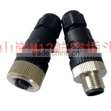 M12 Female Male Cable Connector 4 Poles 4 Pins, M12 Straight Angled Moulded Cable Connector (IBEST) Quality Choice photo-3