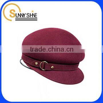 Sunny Shine custom cheap cotton korean wool women beret caps