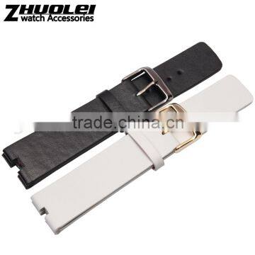 Durable Genuine Leather Deployant Watch Band Strap Buckle Bracelet Watchbands 22mm