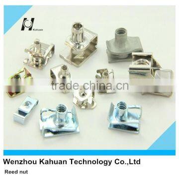 Steel U type clip nut color zinc plated