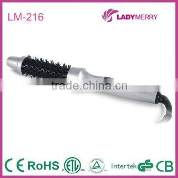 Professional electrical ionic hair curling brush with private label