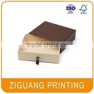 Rigid drawer box packaging