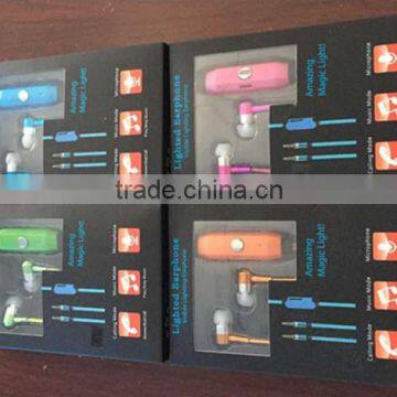 2015 Hot Selling Item EL Visible Flashing Light Earphone for Sports With High Quality photo-6