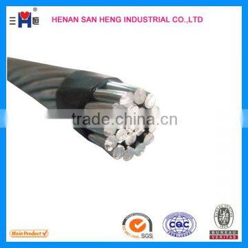 Overhead and bare insulation electric transmission cable without sheath