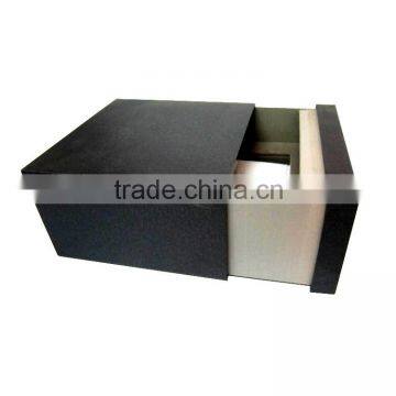 Custom Design Black Cardboard Paper Watch Box With Drawer . photo-4