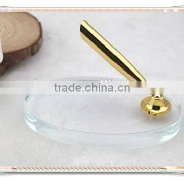 TT-09 Luxury Golden Desk Pen With Glass Holder, High Quality Stand Pen photo-3
