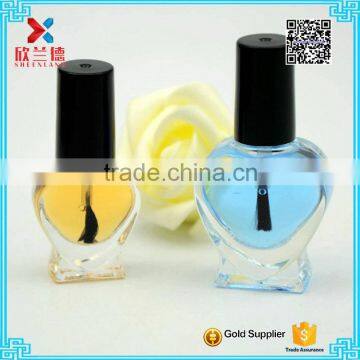 5ml heart shape nail polish bottle and brush/empty nail polish bottle