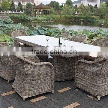 rattan cheap plastic dining table set for sale