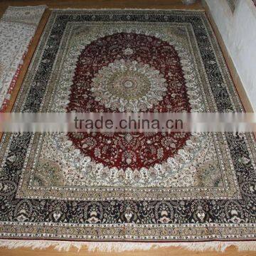 iranian classic silk carpet handmade silk carpet