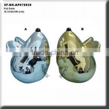 chrome plating porcelain rat money box