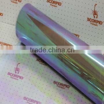 High quality pvc adhesive silver clear chameleon headlight vinyl film