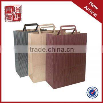 Ready made bags custom printed kraft paper bag standard size shopping bag