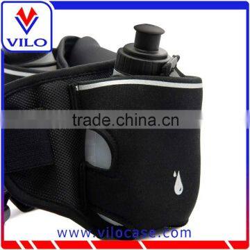 Factory Wholesales Running Belt Fitness Cell Case Workout Belt Riding Elastic Waist Sports Bag With Water Bottle Holders photo-4