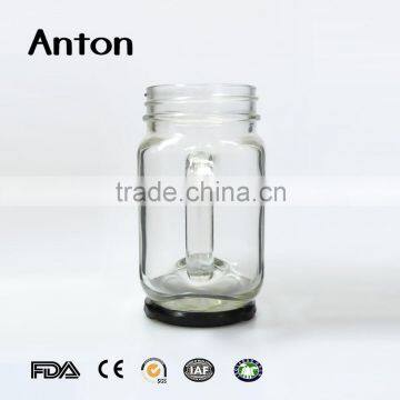 9 oz New Products 2016 Customized Glass Mason Jar With Handle and Lid Mason Jar With Handle Drinkware Glass Mason Jar photo-3