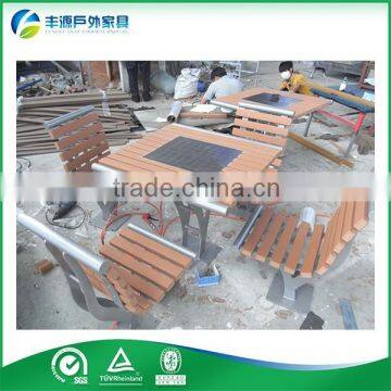 WPC Wood Plastic Composite Wooden Beer Table Set