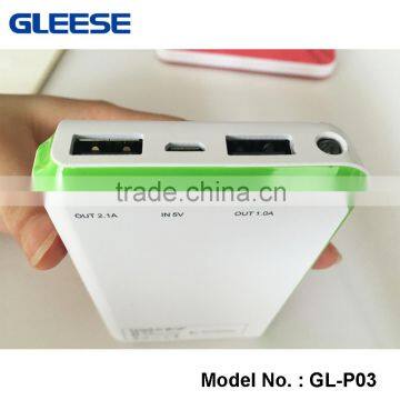 Gleese 6600mAh Portable Charger - Ultra High Capacity 2016 Power Bank