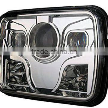 5x7 Rectangular Projector LED Headlight Sealed Beam Replacement with CRE-E Chips for truck motorcycle