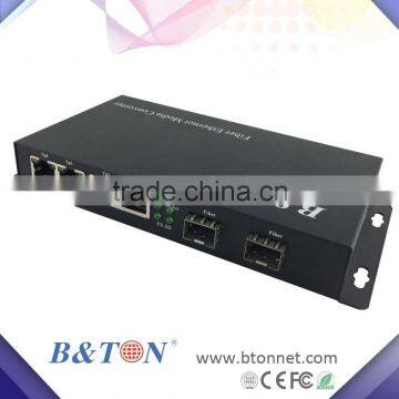 4RJ45 Fiber media converter