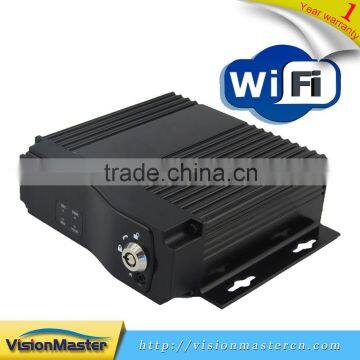 Professional Vehicle Monitoring 4CH Sd Card Mobile DVR With Free Client Software