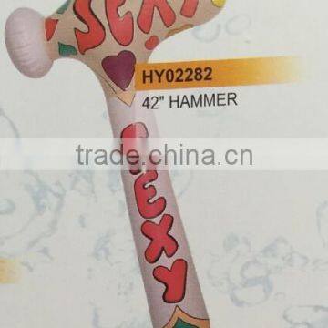 Inflatable Plastic hammer , Giant Plastic toy hammer with 42 inch