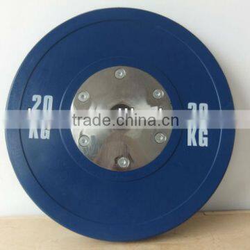 rubber bumper plate with steel centre