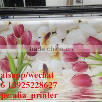 digital led uv pvc roll flatbed printer 3.2m size pvc hybrid led uv printer with KM1024i