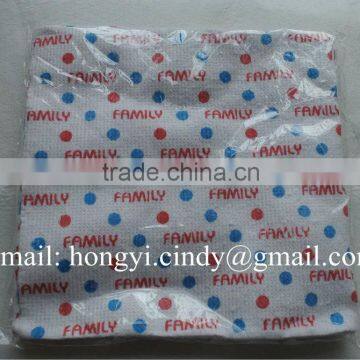 Printed 100%cotton stitch bonded nonwoven cotton floor towels