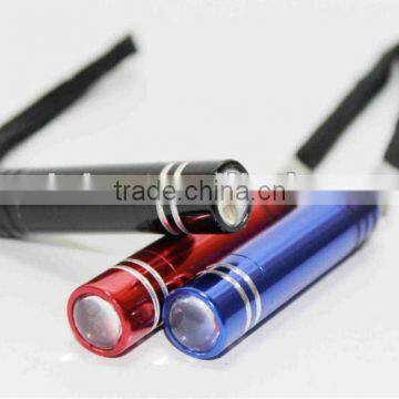 Aluminium flashlight Keychain cylindrical appearance