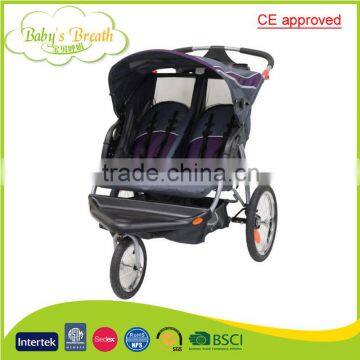 BS-50B CE approved 2016 air wheel china baby stroller double factory with top quality