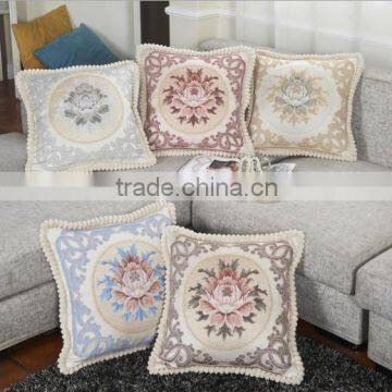 In stock jacquard chenille cushion cover and pillow case