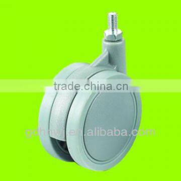 PA+PP+Iron Grey furniture caster wheel with Thread stem(FC35)