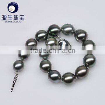 Black Pearl Jewelry Baroque Shape Tahitian Pearl Bracelets for Elegant Women Luxury Designs