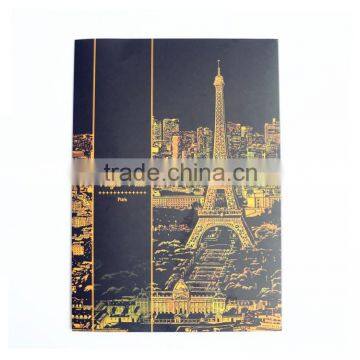 Newest Paris Scratch Night View, Scratch Art Paper, Scratch Art 3D Postcard With Pen Funnest Than Coloring Books photo-3