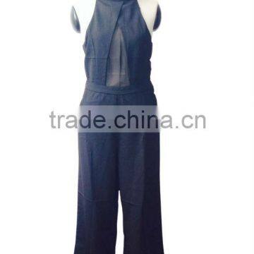 2014 new fashion sexy backless see-through jumpsuit for lady