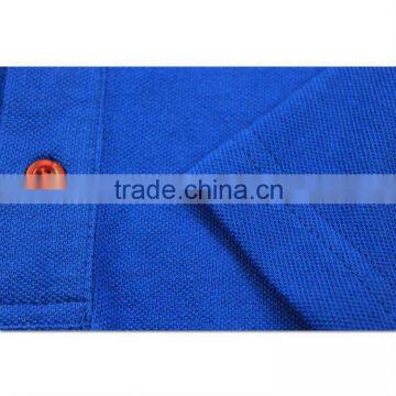 Wholesale Plus Size Clothing Blue Cotton Polo Shirt Design photo-3