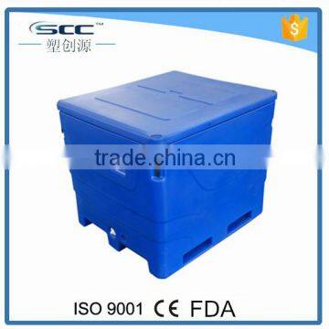 Insulated tub 1000L, Plastic Tubs with Lid, Roto tubs for fish