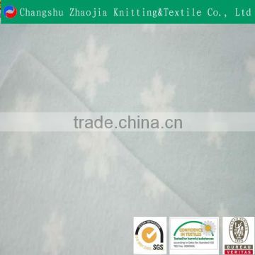 MOQ 200KG custom 100% polyester printed polar fleece fabric for home textile fabric