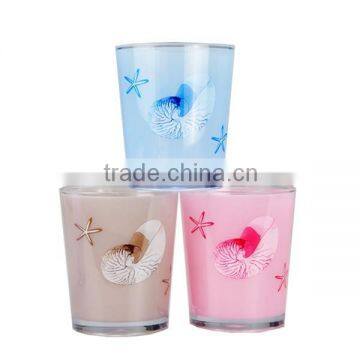 High quality sea snail printing tumbler for bathroom