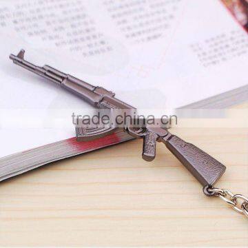 weapon shape metal keychain